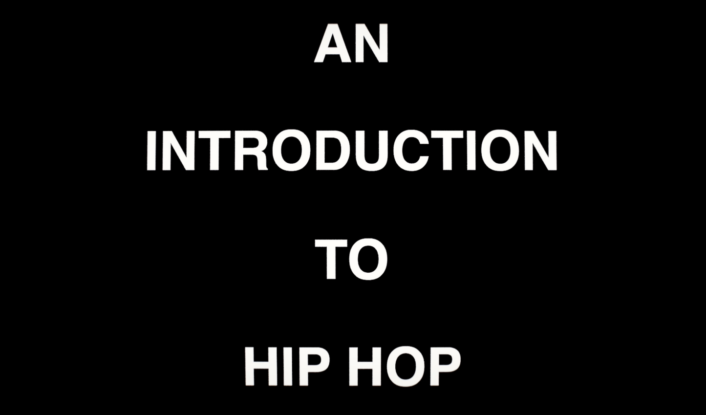 Masterclass: An Introduction To Hip Hop | By, KRS-One.